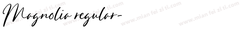 Magnolia regular字体转换